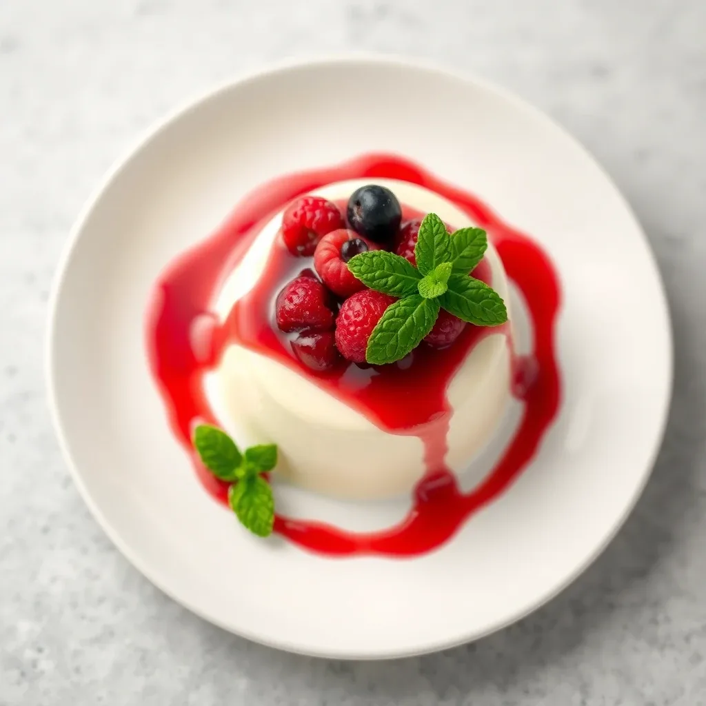 Mango Saffron Panna Cotta