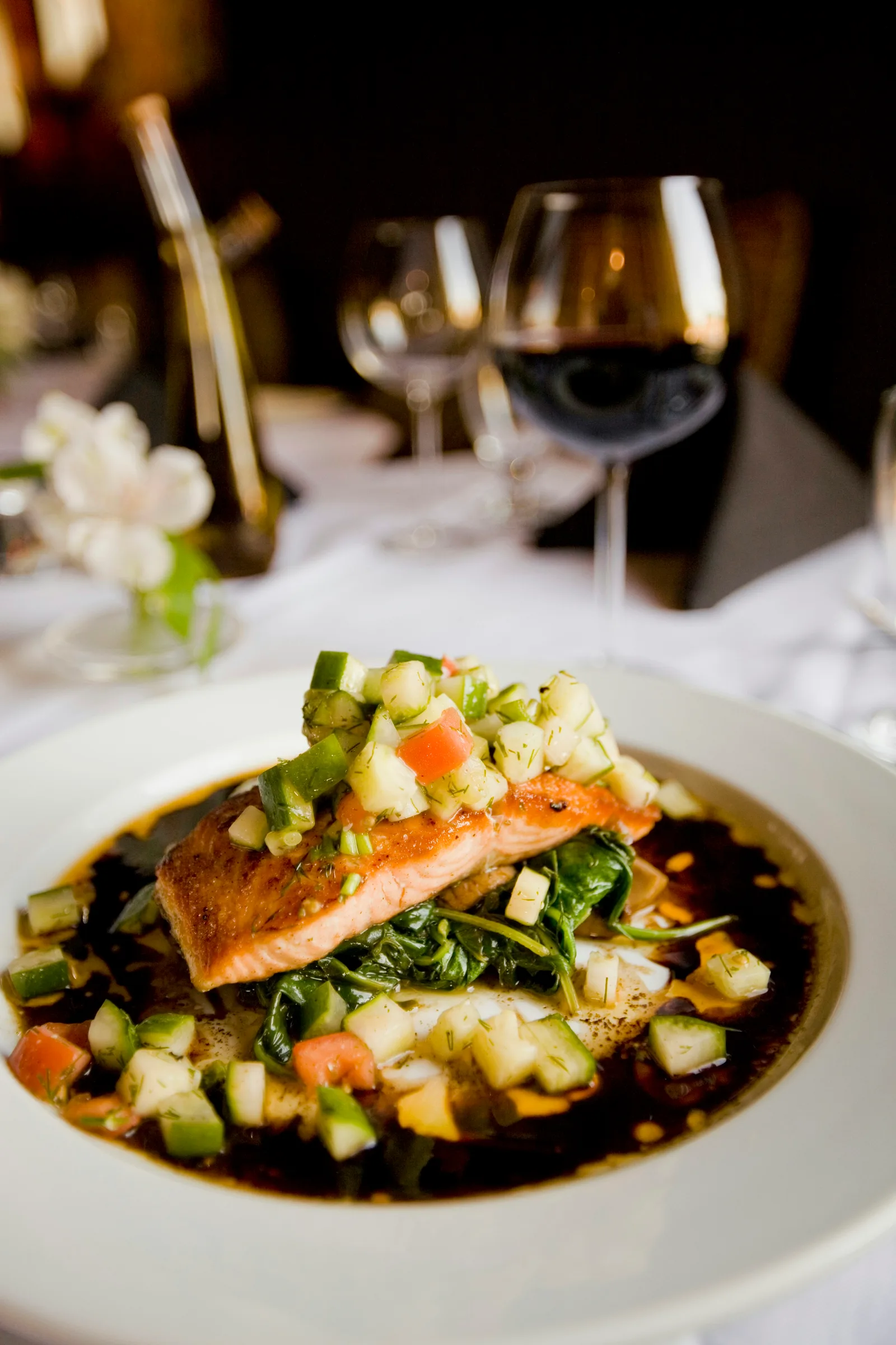 Butter-Poached Atlantic Salmon